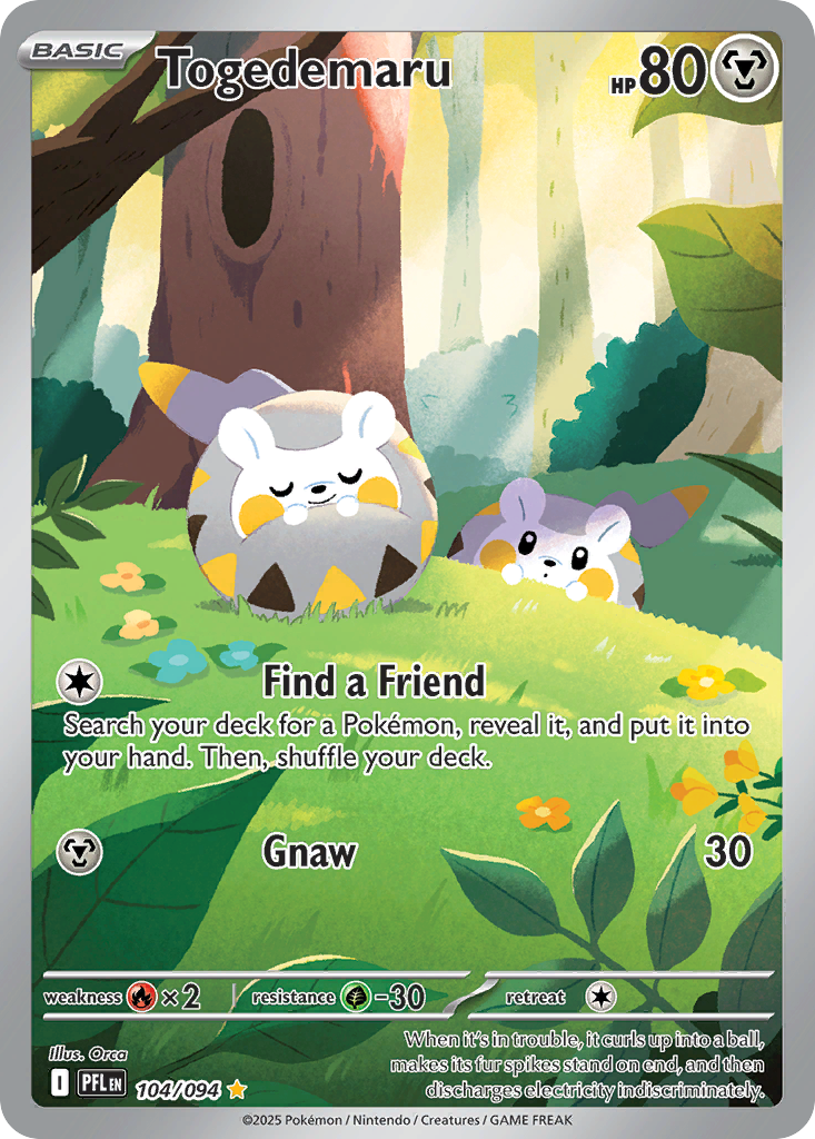 Togedemaru 104 — Phantasmal Flames — Holo