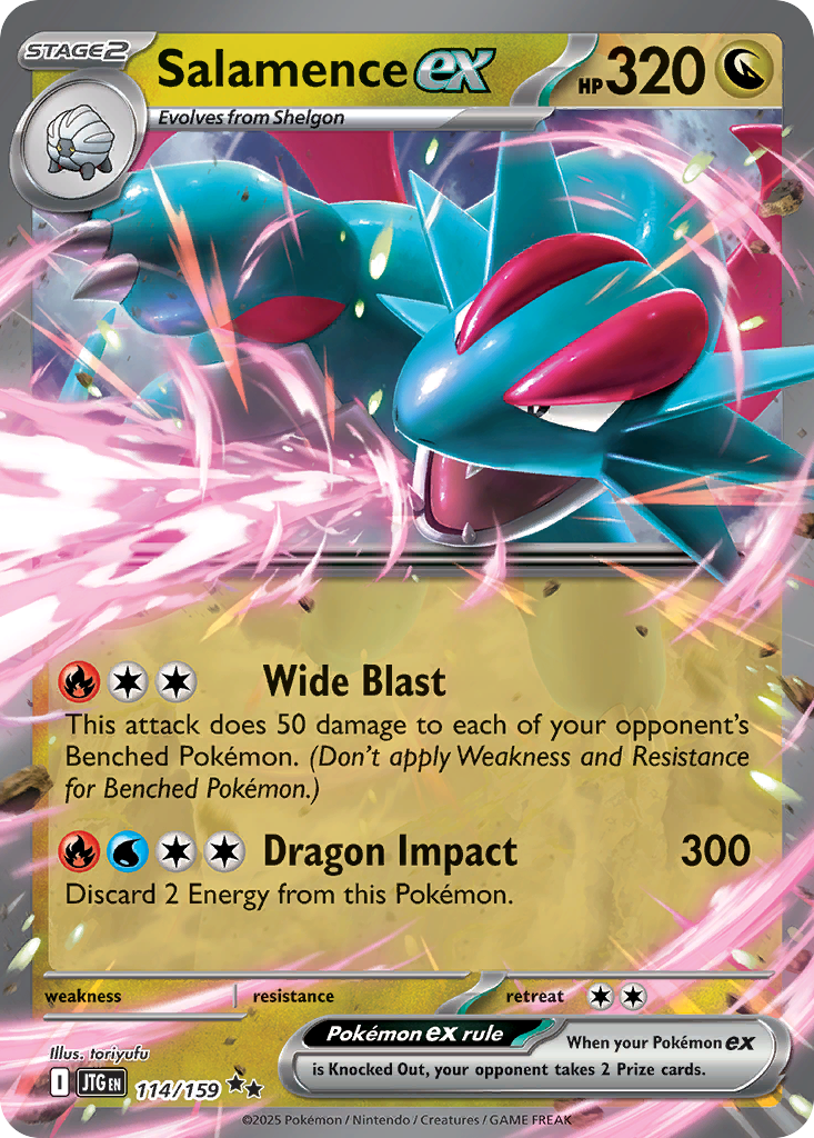Salamence ex 114 — Journey Together — Ultra Rare
