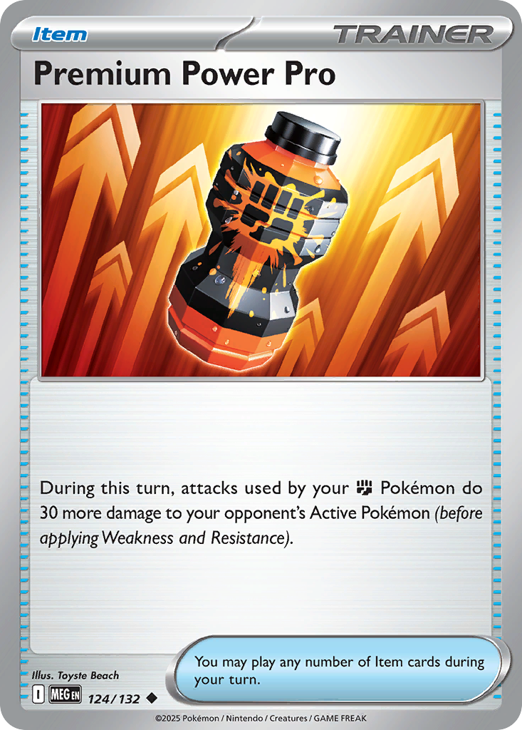 Premium Power Pro 124/132 — Mega Evolution — Reverse Holo