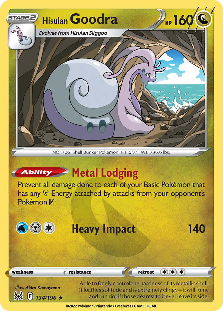 Hisuian Goodra 134 — Lost Origin — Holo