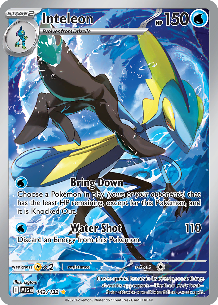 Inteleon 142/132 — Mega Evolution — Illustration Rare