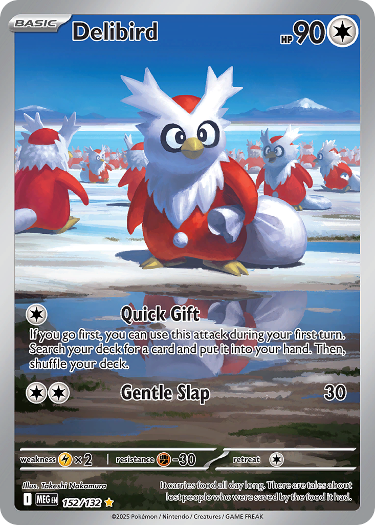 Delibird 152/132 — Mega Evolution — Illustration Rare