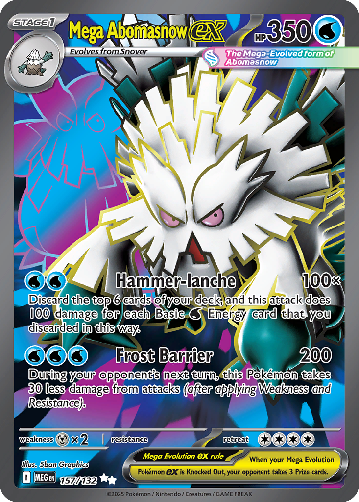 Mega Abomasnow ex 157/132 — Mega Evolution — Ultra Rare (Full Art)