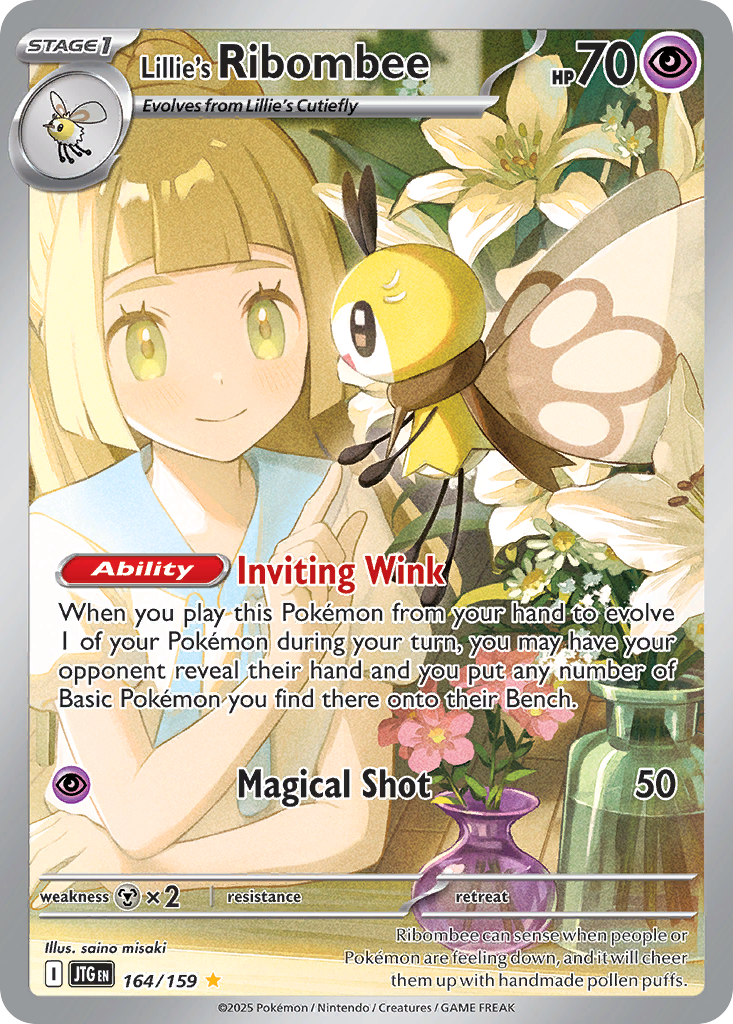 Lillie's Ribombee 164/159 — Journey Together — Illustration Rare