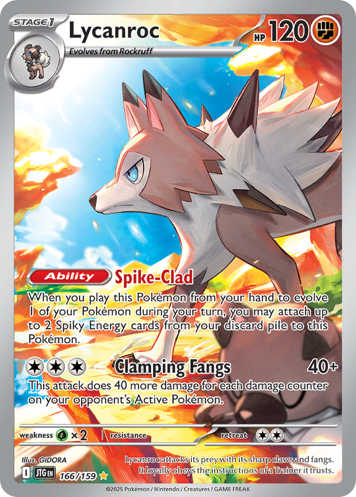Lycanroc 166/159 — Journey Together — Illustration Rare