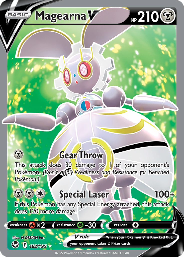 Magearna V 182/195 — Silver Tempest — Ultra Rare