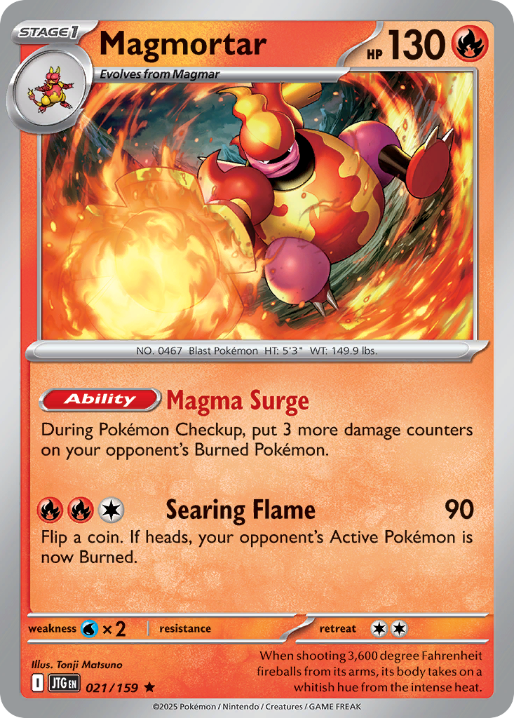 Magmortar 21 — Journey Together — Holo Rare