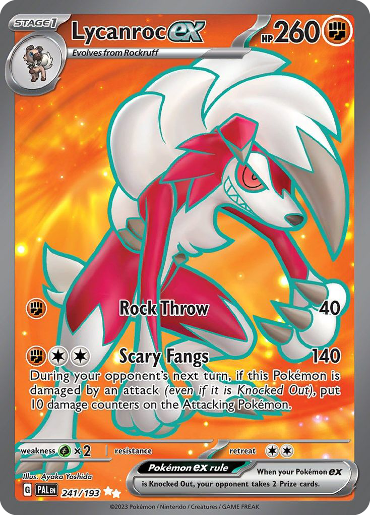 Lycanroc ex 241/193 — Paldea Evolved — Special Illustration Rare
