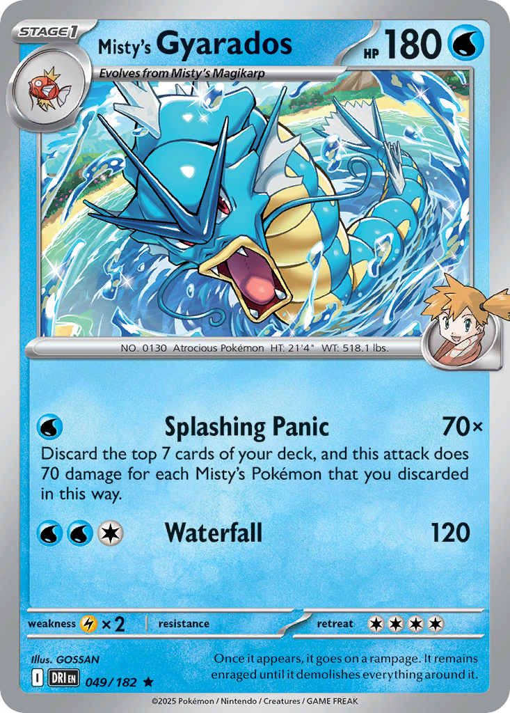 Misty's Gyarados 49 — Destined Rivals — Holo Rare