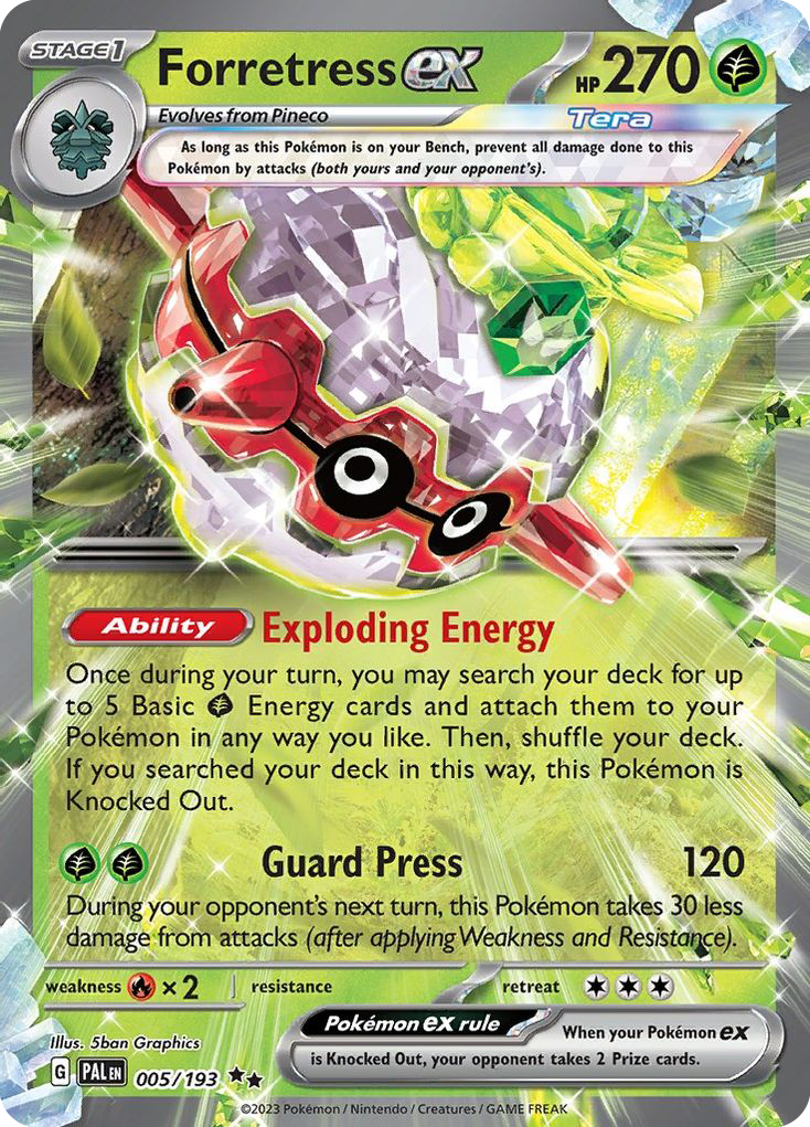 Forretress ex 005 — Paldea Evolved — Prize Pack