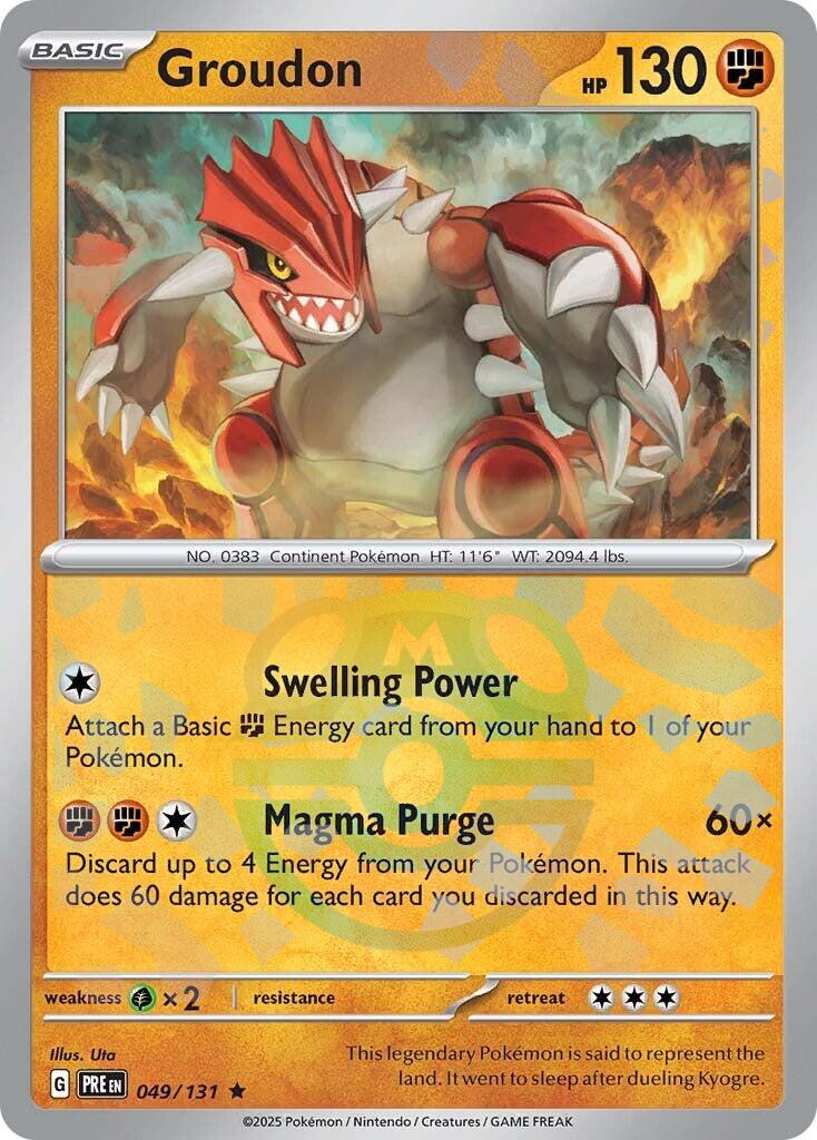 Groudon 049/131 — Prismatic Evolutions — Master Ball