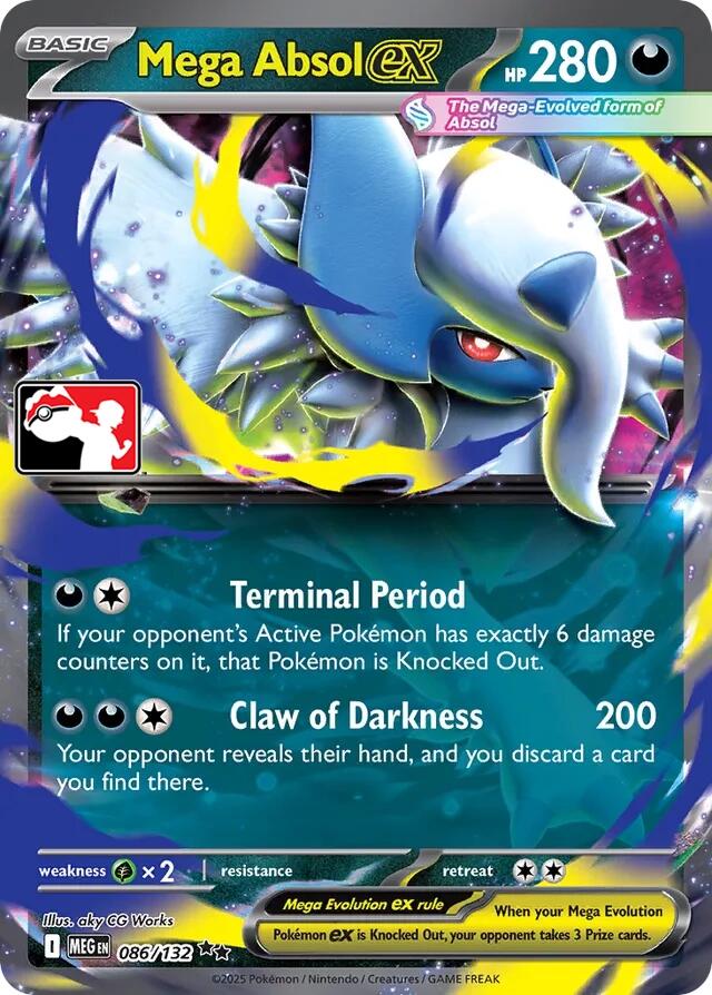Mega Absol ex 86 — Mega Evolution — Double Rare