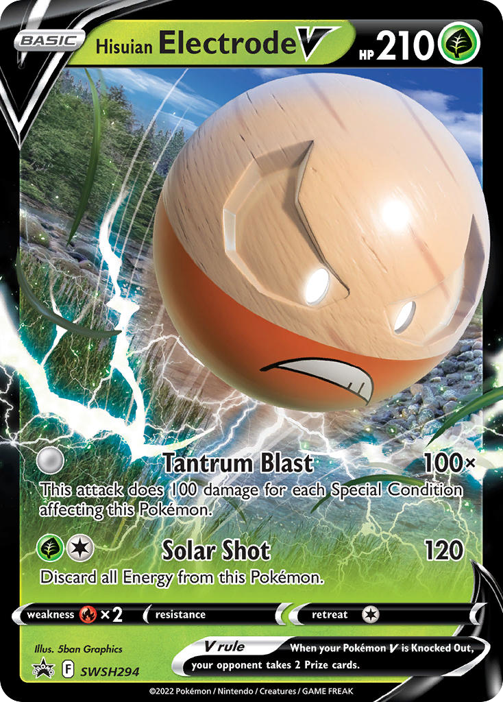 Hisuian Electrode V SWSH294 — Sword & Shield Promo — Promo