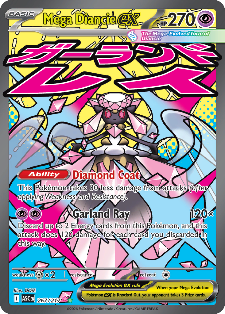 Mega Diancie ex 267 — Ascended Heroes — Holo
