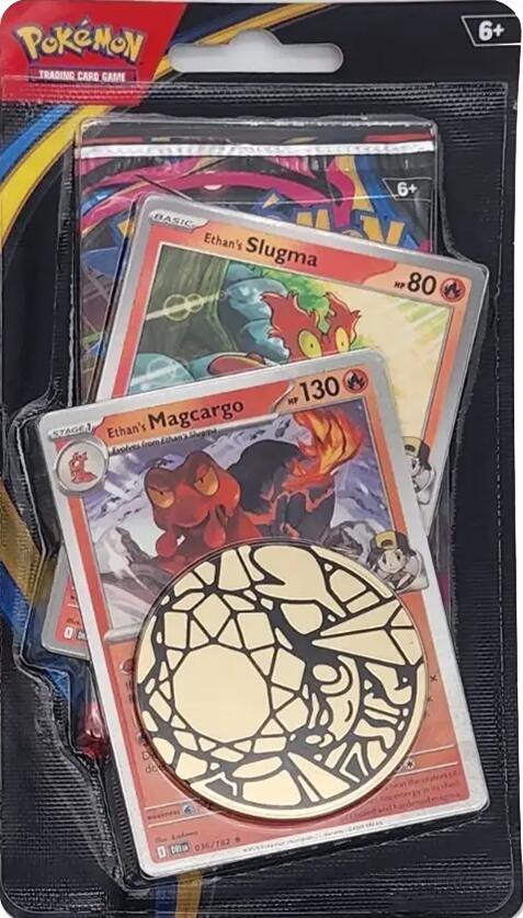 Phantasmal Flames Ethan's Slugma + Magcargo coin booster (sealed)