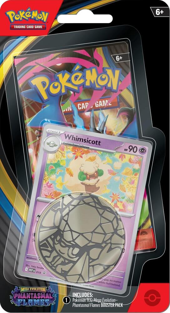 Phantasmal Flames Whimsicott coin booster (sealed)