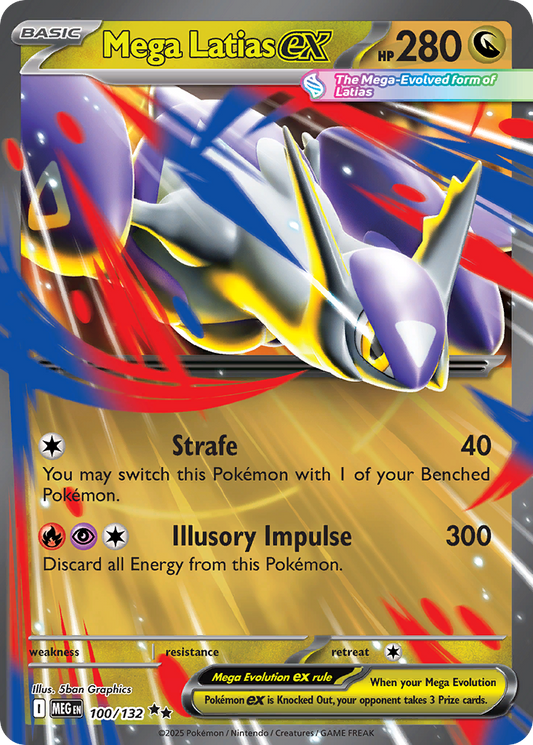 Mega Latias ex 100/132 — Mega Evolution — Double Rare