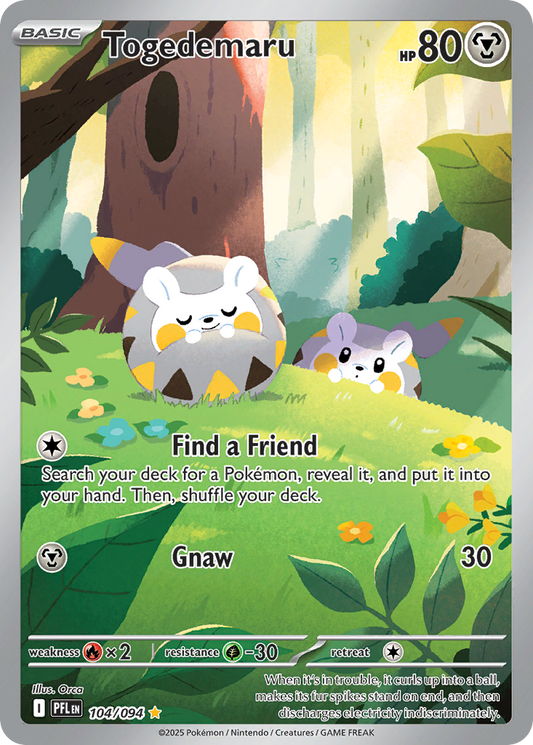 Togedemaru 104 — Phantasmal Flames — Holo