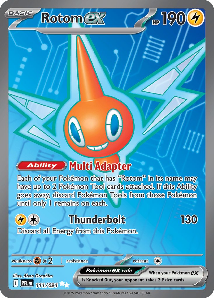 Rotom ex 126/094 — Phantasmal Flames — Illustration Rare
