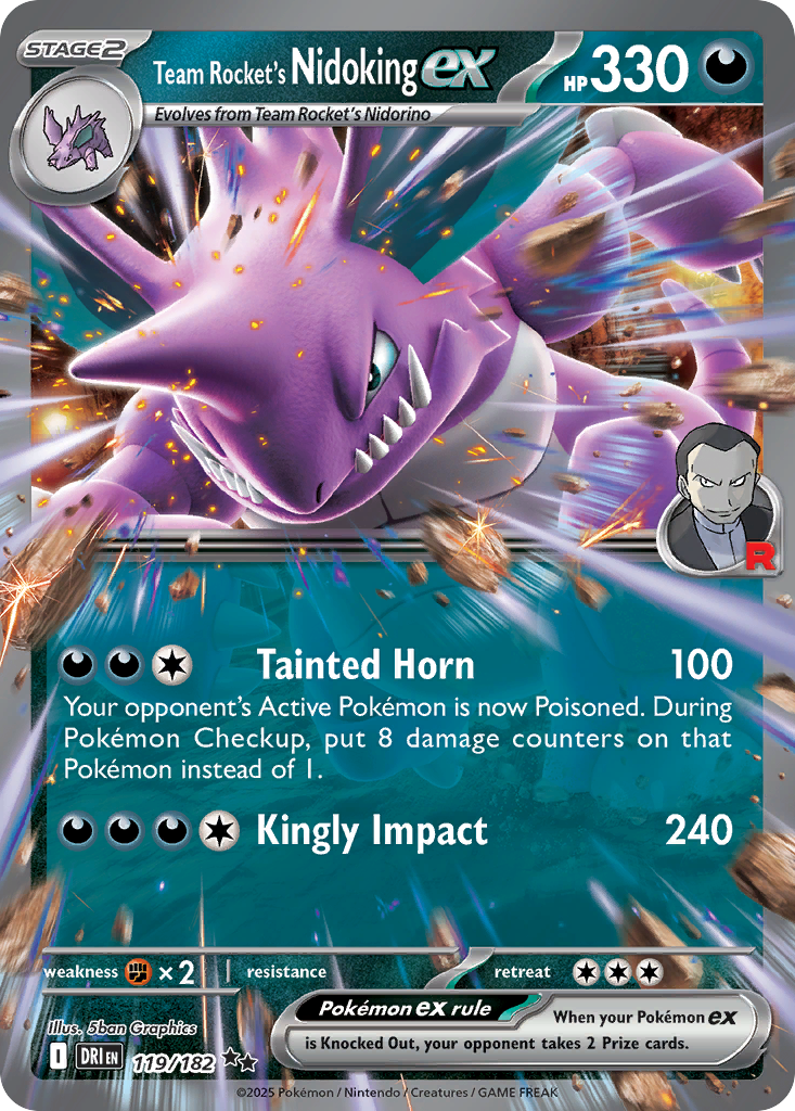 Team Rocket's Nidoking ex 217 — Scarlet & Violet Promo — Promo