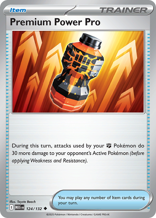 Premium Power Pro 124/132 — Mega Evolution — Reverse Holo