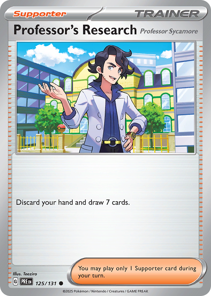 Professor's Research: Sycamore 125 — Prismatic Evolutions — Reverse Holo