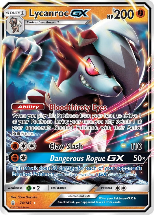 Lycanroc GX 74 — Guardians Rising