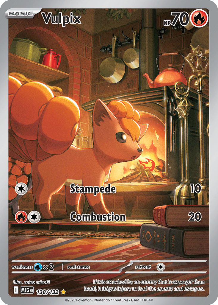 Vulpix 138/132 — Mega Evolution — Illustration Rare