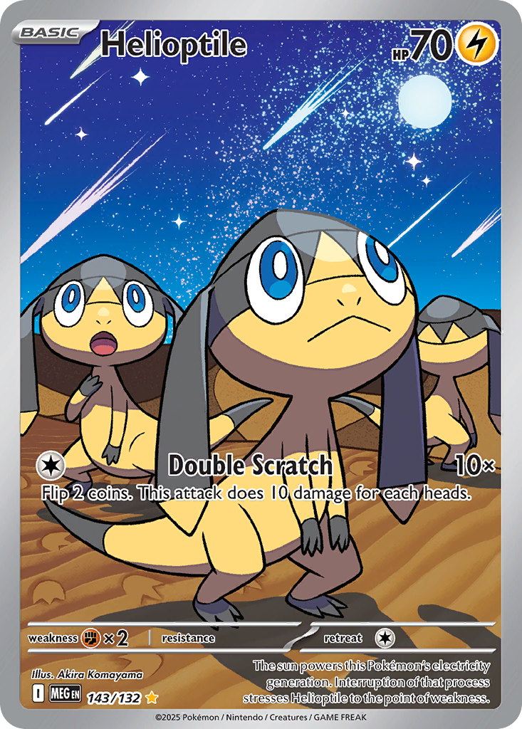 Helioptile 143/132 — Mega Evolution — Illustration Rare
