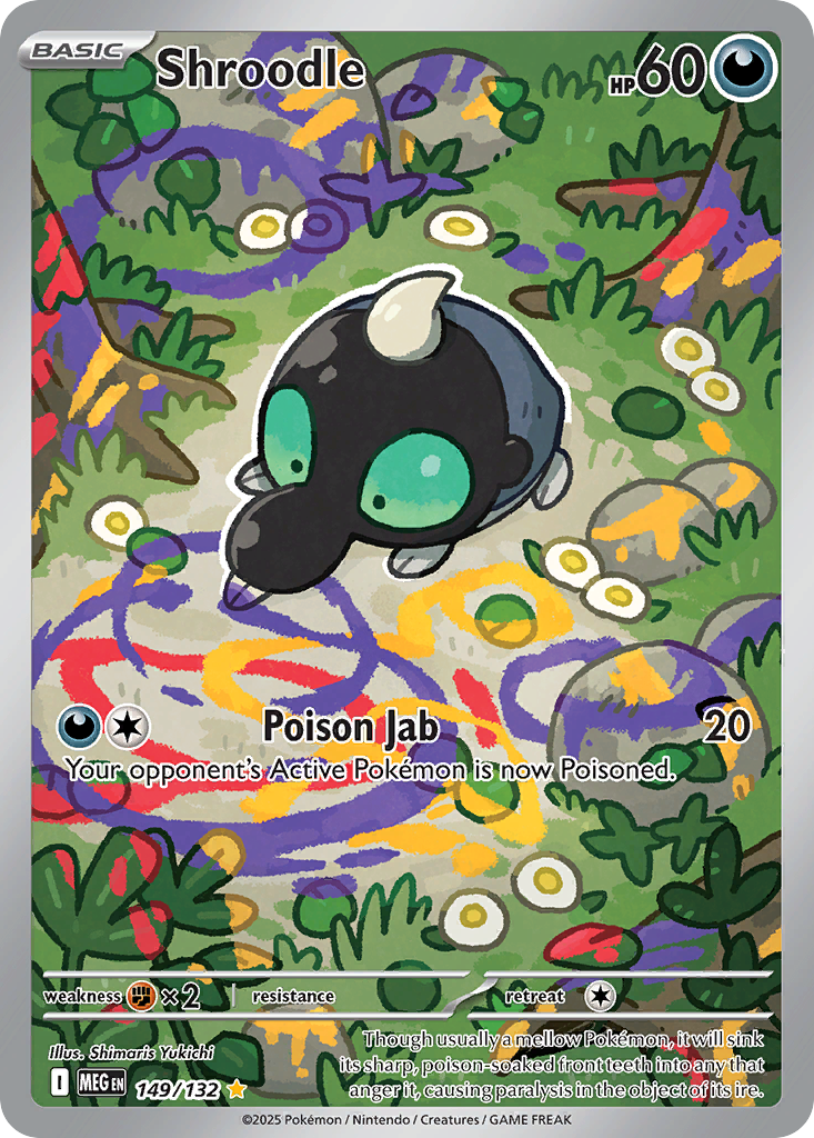 Shroodle 149/132 — Mega Evolution — Illustration Rare
