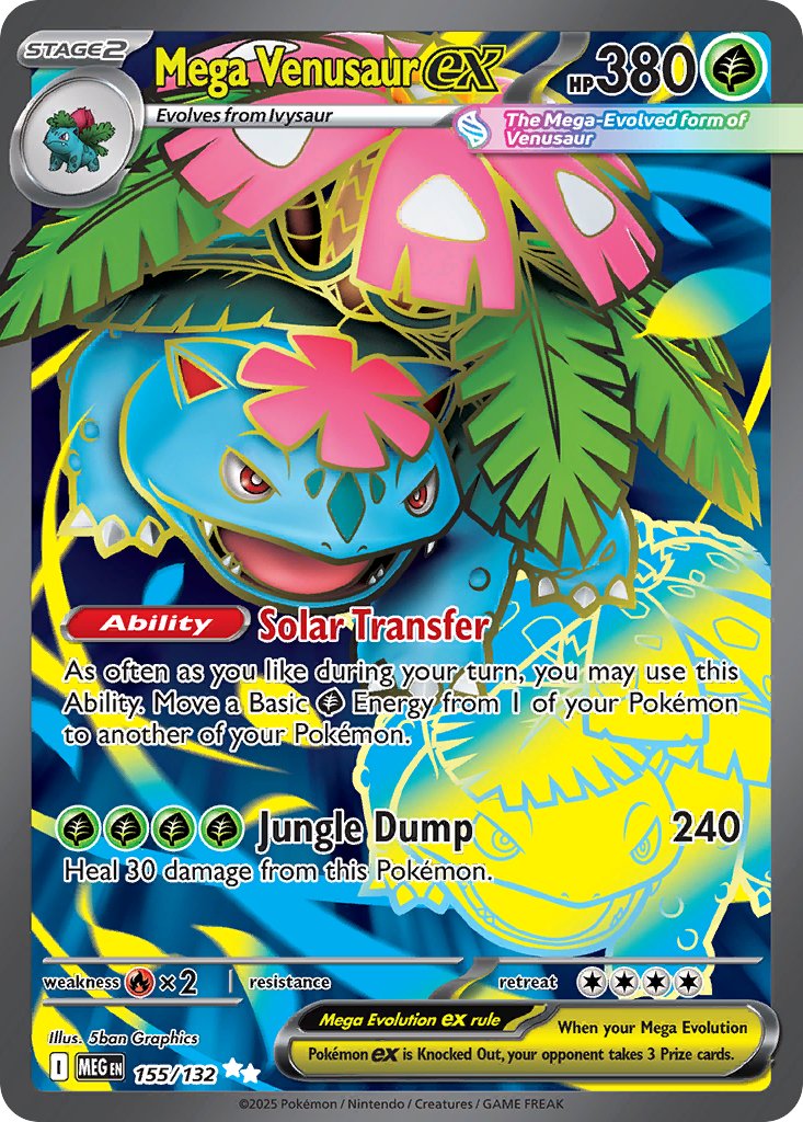 Mega Venusaur ex 155/132 — Mega Evolution — Ultra Rare (Full Art)
