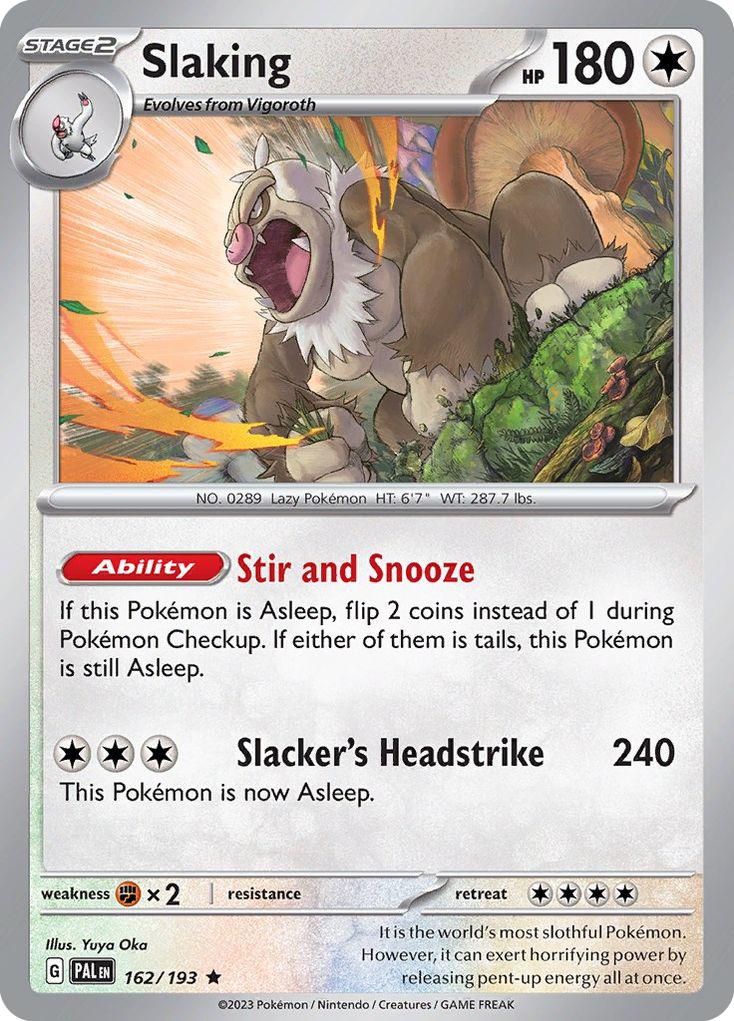Slaking 162 — Paldea Evolved — Cosmos Holo