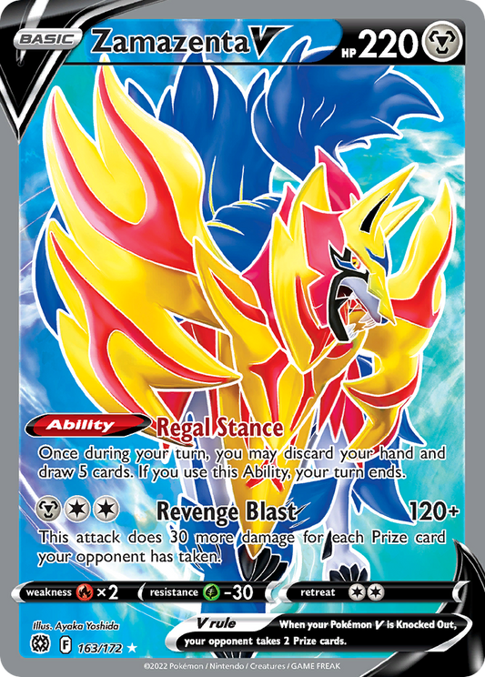 Zamazenta V 163/172 — Brilliant Stars — Ultra Rare (Full Art)