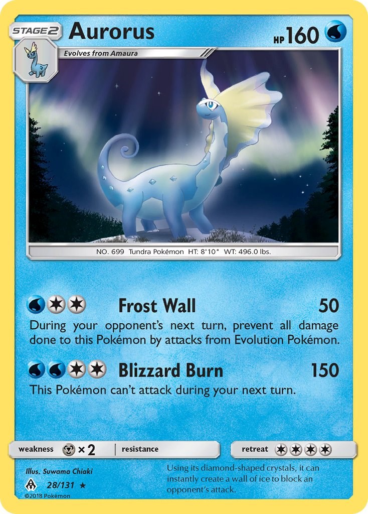 Aurorus 028/131 — Forbidden Light — Lightly Played