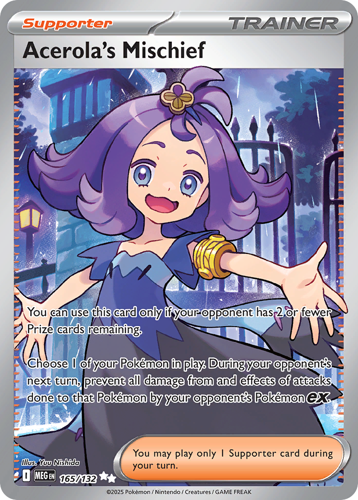 Acerola's Mischief 165/132 — Mega Evolution — Illustration Rare