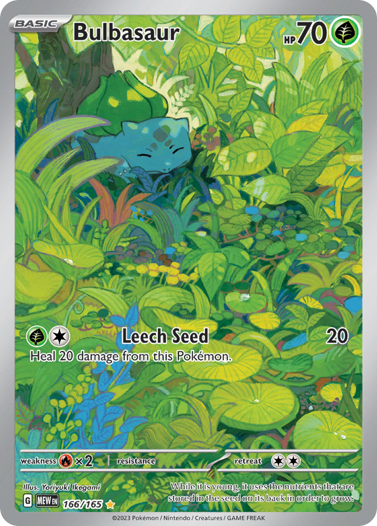 Bulbasaur 166/165 — Pokémon 151 — Illustration Rare