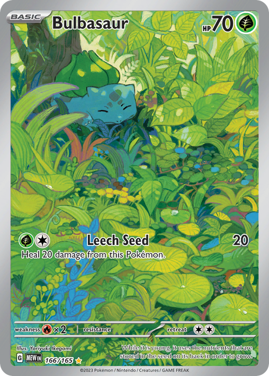 Bulbasaur 166/165 — Pokémon 151 — Illustration Rare