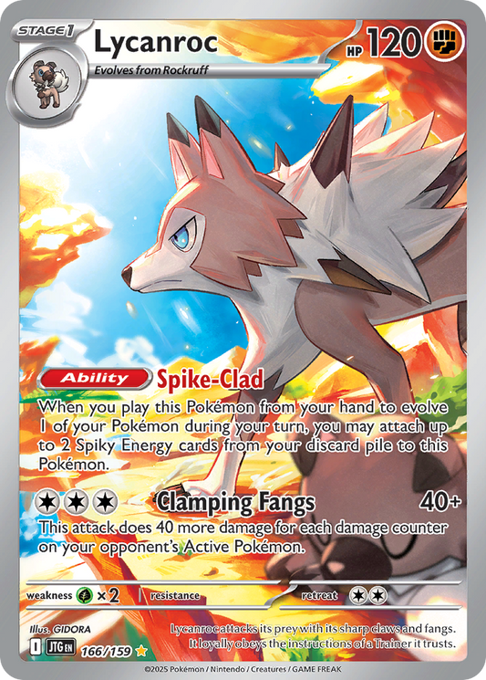 Lycanroc 166/159 — Journey Together — Illustration Rare