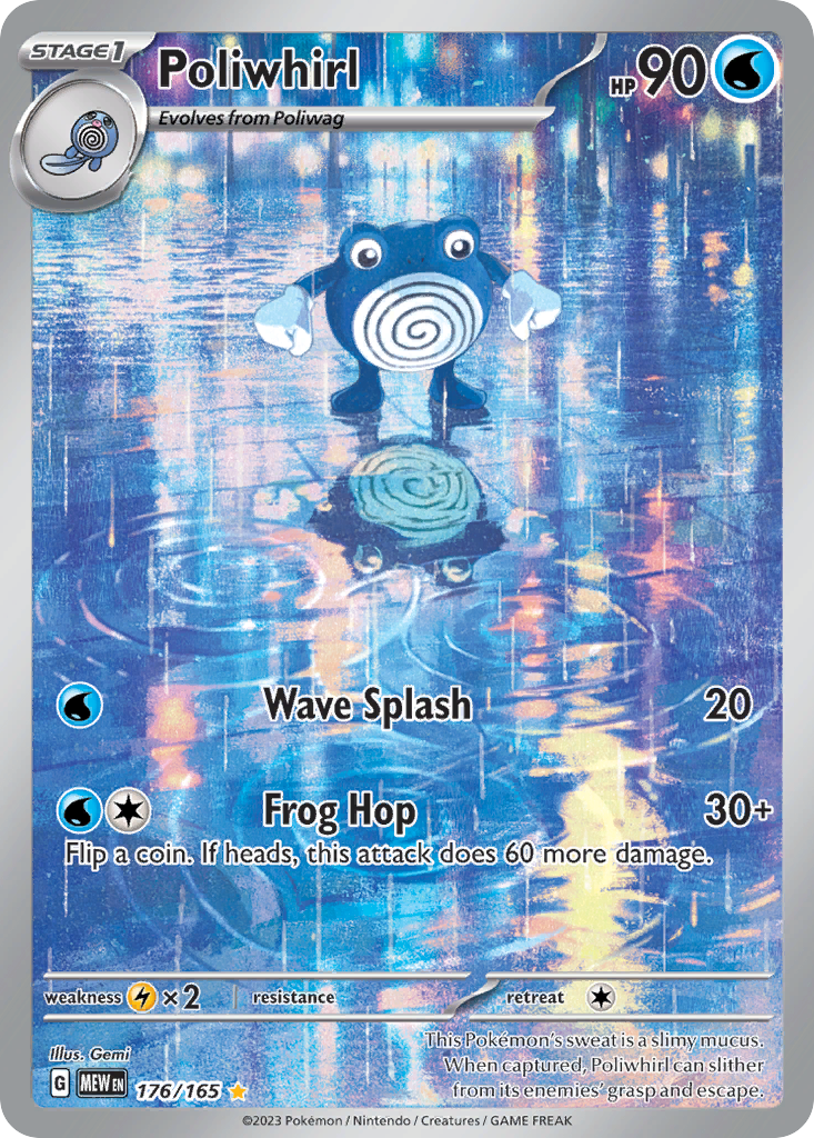 Poliwhirl 176/165 — Pokémon 151 — Illustration Rare