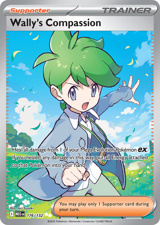 Wally's Compassion 176/132 — Mega Evolution — Illustration Rare