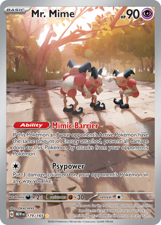 Mr. Mime 179/165 — Pokémon 151 — Illustration Rare