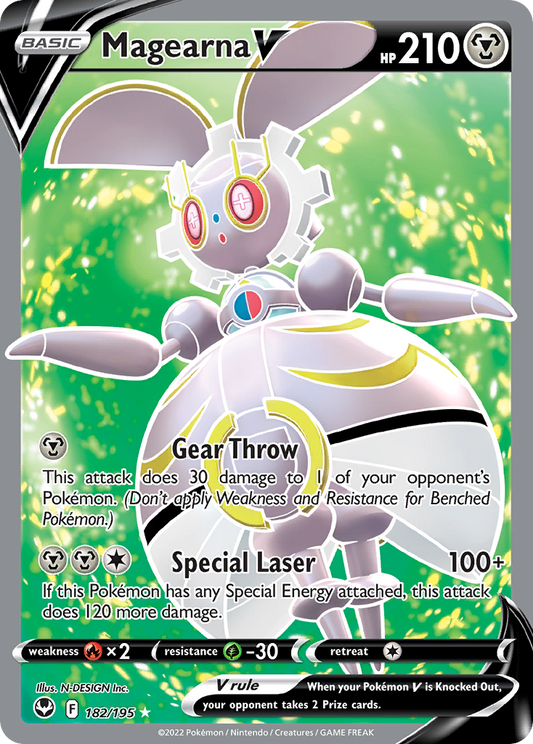 Magearna V 182/195 — Silver Tempest — Ultra Rare