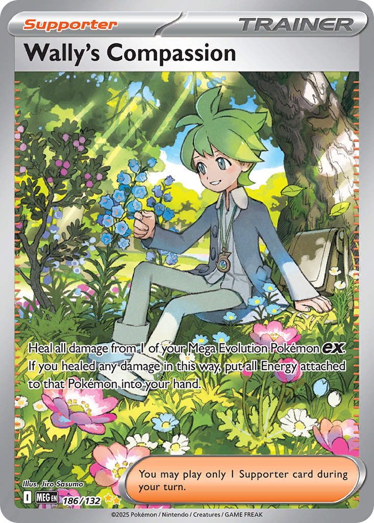 Wally's Compassion 186/132 — Mega Evolution — Special Illustration Rare