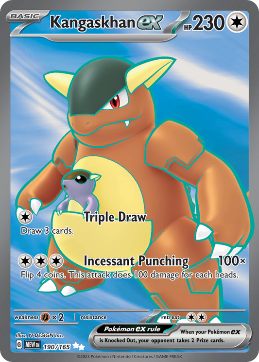 Kangaskhan ex 190/165 — Pokémon 151 — Ultra Rare (Full Art)