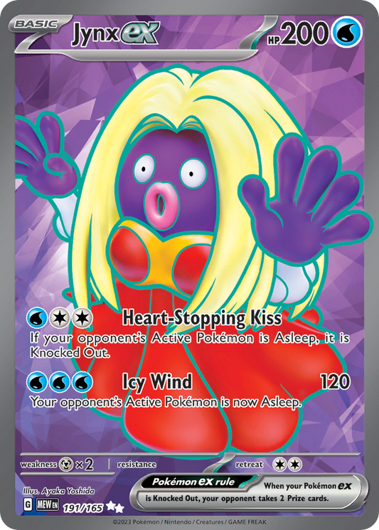 Jynx ex 191/165 — Pokémon 151 — Ultra Rare (Full Art)