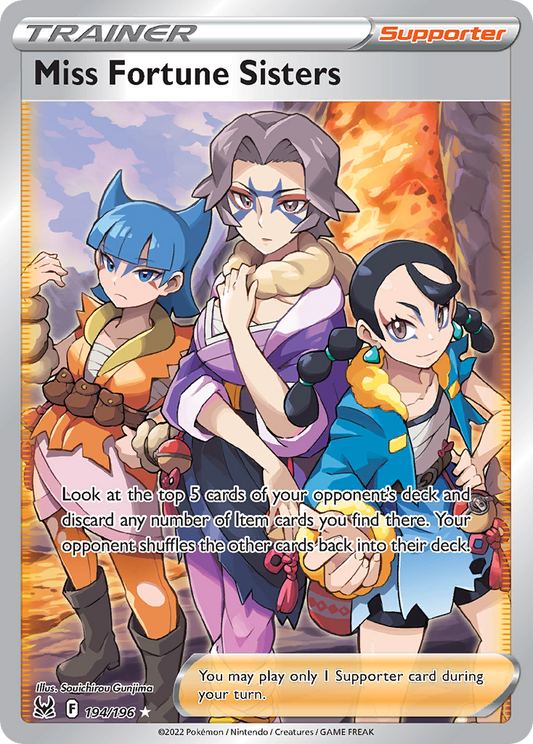 Miss Fortune Sisters 194/196 — Lost Origin — Ultra Rare (Full Art)