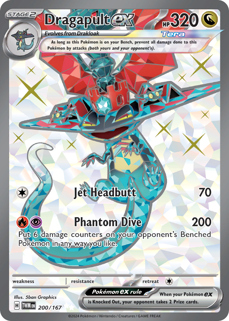 Dragapult ex 200/167 — Twilight Masquerade — Ultra Rare (Full Art)