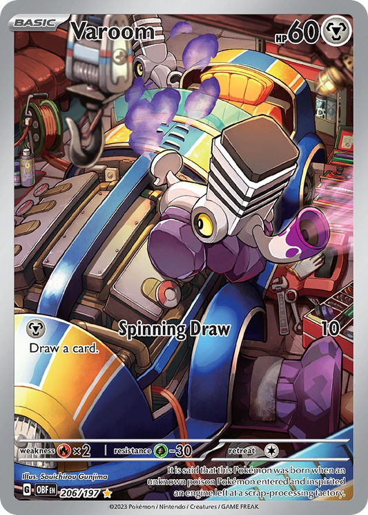 Varoom 206/197 — Obsidian Flames — Illustration Rare