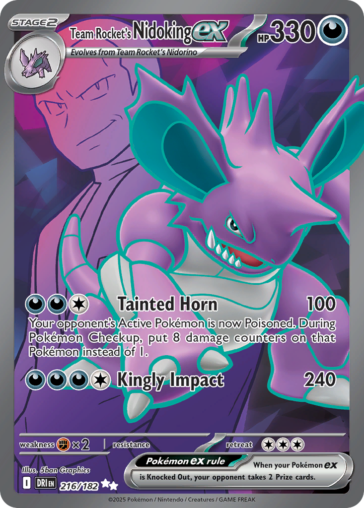 Team Rocket's Nidoking ex 216/182 — Destined Rivals