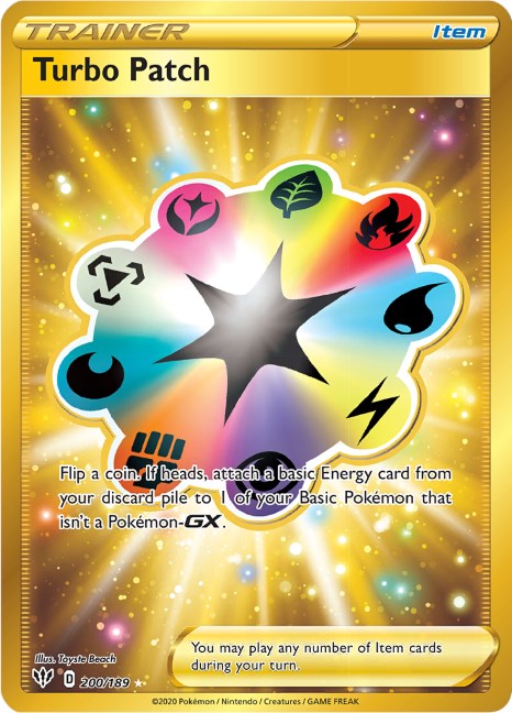 Turbo Patch 200/189 — Darkness Ablaze — Secret Rare